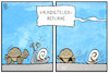 Cartoon: Grundsteuerreform (small) by Kostas Koufogiorgos tagged karikatur,koufogiorgos,illustration,cartoon,grundsteuer,reform,schnecke,schildkröte,langsam,langsamkeit,verwaltung,kataster,grundstück,immobilien,gesetzgeber