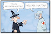 Cartoon: Halloween 2020 (small) by Kostas Koufogiorgos tagged karikatur,koufogiorgos,illustration,cartoon,halloween,verkleidung,kostüm,feier,arzt,pandemie,schutzkleidung