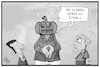 Cartoon: Halloween jamaikanisch (small) by Kostas Koufogiorgos tagged karikatur,koufogiorgos,cartoon,illustration,jamaika,halloween,kuerbis,verkleidung,grusel,fdp,gruene,union,koalition,sondierung,politik,partei