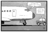 Cartoon: Hamburger Flughafen (small) by Kostas Koufogiorgos tagged karikatur,koufogiorgos,illustration,cartoon,flughafen,hamburg,flugzeug,diesel,auto,verkehr,stromausfall