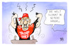 Cartoon: Hulk Hogan (small) by Kostas Koufogiorgos tagged karikatur,koufogiorgos,hogan,trump,parteitag,republikaner,sicherheit
