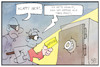 Cartoon: Impfprivilegien (small) by Kostas Koufogiorgos tagged karikatur,koufogiorgos,illustration,cartoon,dieb,raub,kriminalität,impfpass,privileg,tresor,türöffner