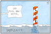 Cartoon: Impfquote (small) by Kostas Koufogiorgos tagged karikatur,koufogiorgos,illustration,cartoon,pegel,wasserstand,impfquote,lockdown