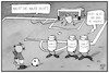 Cartoon: Impfstoff-Knappheit (small) by Kostas Koufogiorgos tagged karikatur,koufogiorgos,illustration,cartoon,impfstoff,vakzin,mauer,fußball,pandemie,corona,virus