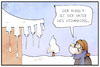 Cartoon: Impfstoff-Sehnsucht (small) by Kostas Koufogiorgos tagged karikatur,koufogiorgos,illustration,cartoon,impfen,impfstoff,eiszapfen,winter,kälte,eis,wunsch,gedanken,traum,pandemie,corona