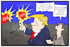 Cartoon: Israel-Iran-Konfrontation (small) by Kostas Koufogiorgos tagged karikatur,koufogiorgos,cartoon,illustration,trump,iran,israel,feuerwerk,explosion,usa,atomabkommen,atomdeal,aussenpolitik,diplomatie,bomben,krieg,konflikt,victory,konfrontation
