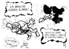 Cartoon: Italien (small) by Kostas Koufogiorgos tagged rettungsschirm,italien,fallschirm,geier,pleitegeier,spanien,portugal,griechenland,euro,schulden,krise,karikatur,kostas,koufogiorgos