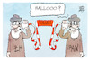 Cartoon: IZH (small) by Kostas Koufogiorgos tagged karikatur,koufogiorgos,iran,izh,polizei,kommunikation,islamismus,extremismus,mullah