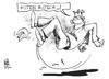 Cartoon: Jahreswechsel (small) by Kostas Koufogiorgos tagged jahreswechsel,rutsch,aberglaube,2013,neujahr,sylvester,karikatur,kostas,koufogiorgos