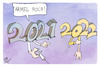 Cartoon: Jahreswechsel (small) by Kostas Koufogiorgos tagged karikatur,koufogiorgos,illustration,cartoon,jahreswechsel,2021,2022,impfen,ärmel