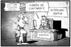 Cartoon: Job-Aktivierungszentrum (small) by Kostas Koufogiorgos tagged karikatur,koufogiorgos,illustration,cartoon,arbeitsamt,jobcenter,agentur,arbeitslosigkeit,lokführer,beratung,politik,arbeit,job,vermittlung