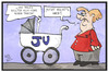 Cartoon: Junge Union (small) by Kostas Koufogiorgos tagged karikatur,koufogiorgos,illustration,cartoon,junge,union,cdu,merkel,kind,kinderwagen,konservativ,jung,alt,frauenbild,politik,parteitag