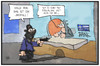 Cartoon: Kapitalverkehrskontrollen (small) by Kostas Koufogiorgos tagged karikatur,koufogiorgos,illustration,cartoon,griechenland,bank,banküberfall,kapitalverkehrskontrolle,kriminalität,geld,dieb,stehlen