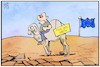 Cartoon: Klimakrise (small) by Kostas Koufogiorgos tagged karikatur,koufogiorgos,illustration,cartoon,klimakrise,wüste,kamel,greta,deutschland,trockenheit,erderwärmung