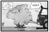 Cartoon: Klimaschutzplan 2050 (small) by Kostas Koufogiorgos tagged karikatur,koufogiorgos,illustration,cartoon,klimaschutzplan,2050,umweltschutz,hendricks,ministerin,union,cdu,csu,verschmutzung,abgase,auto