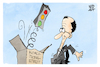 Cartoon: Koalitionsausschuss (small) by Kostas Koufogiorgos tagged karikatur,koufogiorgos,merz,koalition,streit,ausschuss,springteufel,schwarz,rot