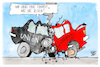 Cartoon: Koalitionseinheit (small) by Kostas Koufogiorgos tagged karikatur,koufogiorgos,spd,union,auto,crash,koalition