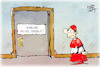 Cartoon: Konklave (small) by Kostas Koufogiorgos tagged koufogiorgos,konklave,rauchen,kardinal,papstwahl