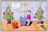 Cartoon: Kontaktbeschränkungen (small) by Kostas Koufogiorgos tagged karikatur,koufogiorgos,illustration,cartoon,kontakt,beschränkung,weihnachten,familie,betrug,corona,massnahmen,pandemie,feier,weihnachtsbaum