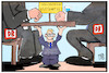 Cartoon: Kosten Stuttgart 21 (small) by Kostas Koufogiorgos tagged karikatur,koufogiorgos,illustration,cartoon,bahn,aufsichtsratsitzung,steuerzahler,kosten,stuttgart,21,grossprojekt,db,last