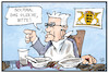 Cartoon: Kretschmann (small) by Kostas Koufogiorgos tagged kretschmann,steht,für,eine,dritte,amtszeit,bereit,karikatur,koufogiorgos,illustration,cartoon,baden,wuerttemberg,spätzle