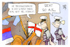 Cartoon: Krieg bei der EM (small) by Kostas Koufogiorgos tagged karikatur,koufogiorgos,krieg,em,serbien,england,randale,frieden