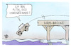 Cartoon: Krim-Brücke (small) by Kostas Koufogiorgos tagged karikatur,koufogiorgos,putin,krim,brücke,meer,wasser,sturz,russland
