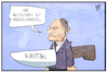 Cartoon: Kritik an Olaf Scholz (small) by Kostas Koufogiorgos tagged karikatur,koufogiorgos,illustration,cartoon,olaf,scholz,hamburg,bürgermeister,messer,rücken,kritik,spd,polizeieinsatz,botschaft