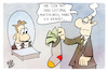 Cartoon: Leitzinserhöhung (small) by Kostas Koufogiorgos tagged karikatur,koufogiorgos,leitzins,zinsen,bank,michel,kunde,sparstrumpf