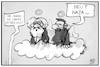 Cartoon: Linkes Spitzenduo (small) by Kostas Koufogiorgos tagged karikatur,koufogiorgos,illustration,cartoon,die,linke,marx,engels,wolke,linkspartei,engel,geschichte