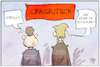 Cartoon: Linksrutsch (small) by Kostas Koufogiorgos tagged karikatur,koufogiorgos,illustration,cartoon,linksrutsch,maaßen,höcke,rechtsextremismus,populismus