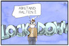 Cartoon: Lockdown (small) by Kostas Koufogiorgos tagged karikatur,koufogiorgos,illustration,cartoon,lockdown,abstand,corona,pandemie,eingeengt,eingezwängt,not,angst,bedrängnis