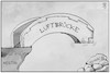 Cartoon: Luftbrücke (small) by Kostas Koufogiorgos tagged karikatur,koufogiorgos,illustration,cartoon,luftbrücke,afghanistan,trümmer,deutschland,evakuierung