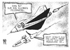 Cartoon: Mali-Krise (small) by Kostas Koufogiorgos tagged mali,frankreich,hollande,krieg,konflikt,einsatz,luftwaffe,flugzeug,krise,euro,finanzkrise,wirtschaft,karikatur,kostas,koufogiorgos