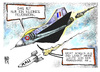 Cartoon: Mali-Krise (small) by Kostas Koufogiorgos tagged mali,frankreich,hollande,krieg,konflikt,einsatz,luftwaffe,flugzeug,krise,euro,finanzkrise,wirtschaft,karikatur,kostas,koufogiorgos