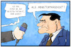 Cartoon: Markus Söder (small) by Kostas Koufogiorgos tagged karikatur,koufogiorgos,illustration,cartoon,markus,söder,bayern,ministerpräsident,fastnacht,kostüm,verkleidung,reporter,journalist,amt