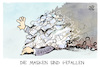 Cartoon: Masken-Affäre (small) by Kostas Koufogiorgos tagged karikatur,koufogiorgos,spahn,maske,deal,corona