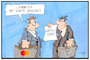 Cartoon: Mastercard (small) by Kostas Koufogiorgos tagged karikatur,koufogiorgos,illustration,cartoon,mastercard,kartell,strafe,wettbewerb,gebühren,kreditkarte,wirtschaft,kartenzahlung