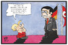 Cartoon: Merkel in Ankara (small) by Kostas Koufogiorgos tagged karikatur,koufogiorgos,illustration,cartoon,merkel,ankara,davutuglu,tuerkei,fluechtlingskrise,fluechtlingspolitik,staatsbesuch