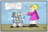 Cartoon: Merkel und die CSU (small) by Kostas Koufogiorgos tagged karikatur,koufogiorgos,illustration,cartoon,kind,karriere,merkel,csu,beruf,partei,politik,union,mutti,kanzlerin