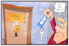 Cartoon: Merkel und Ivanka (small) by Kostas Koufogiorgos tagged karikatur,koufogiorgos,illustration,cartoon,merkel,ivanka,trump,tür,schlüssel,usa