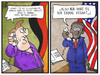 Cartoon: Merkels 60. Geburtstag (small) by Kostas Koufogiorgos tagged karikatur,koufogiorgos,illustration,cartoon,obama,merkel,telefonat,glückwunsch,geburtstag,spionage,nsa,affäre,politik,abhörskandal