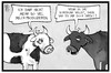 Cartoon: Milchproduktion (small) by Kostas Koufogiorgos tagged karikatur,koufogiorgos,illustration,cartoon,milchgipfel,kuh,milch,rind,milchproduktion,scheidung,bulle,stier,tier,vieh,milchvieh,agrar,wirtschaft