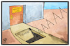 Cartoon: Mindestlohn (small) by Kostas Koufogiorgos tagged karikatur,koufogiorgos,illustration,cartoon,mindestlohn,ausnahme,falltür,lohn,gehalt,geld,wirtschaft,falle