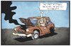 Cartoon: Mobilitäts-Streik (small) by Kostas Koufogiorgos tagged karikatur,koufogiorgos,illustration,cartoon,lufthansa,bahn,auto,streikt,defekt,panne,michel,mobilität,verkehr