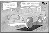 Cartoon: Modell Impf-Rekord (small) by Kostas Koufogiorgos tagged karikatur,koufogiorgos,illustration,cartoon,rekord,astra,opel,modell,auto,impfen,impfstoff,cortona,pandemie,deutschland