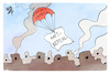 Cartoon: Nahost-Krieg (small) by Kostas Koufogiorgos tagged karikatur,koufogiorgos,gerichtshof,haftbefehl,netanyahu,hamas,nahost,krieg,fallschirm