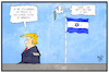 Cartoon: Nahost (small) by Kostas Koufogiorgos tagged frieden,für,den,nahen,ostenkarikatur,koufogiorgos,illustration,cartoon,trump,israel,nahost,friedenstaube,krieg,konflikt