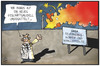 Cartoon: NASA (small) by Kostas Koufogiorgos tagged karikatur,koufogiorgos,illustration,cartoon,nasa,raumfahrt,raumfrachter,rakete,feuerwerk,explosion,knalleffekt,geschäftsmodell,firma