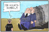 Cartoon: Netzpolitik.org (small) by Kostas Koufogiorgos tagged karikatur,koufogiorgos,illustration,cartoon,netzpolitik,landesverrat,goliath,david,domino,sturz,range,maasen,maas,rücktritt,pressefreiheit,journalismus,fall